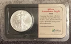 2003 American Silver Eagle Uncirculated Littleton Capsule Excellent Condition