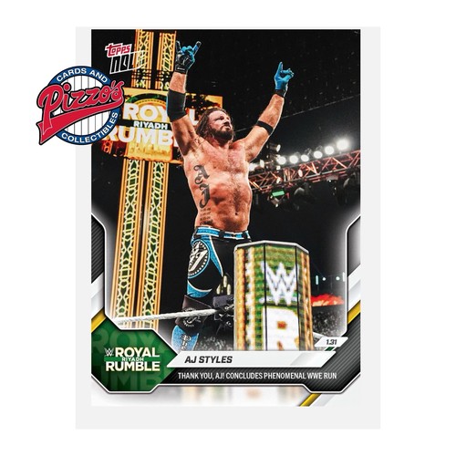 AJ Styles #13 2026 Topps Now card