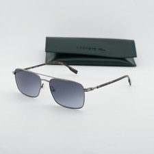 New Lacoste L264S 033 Gunmetal/Blue Gradient 58-17-145 Sunglasses