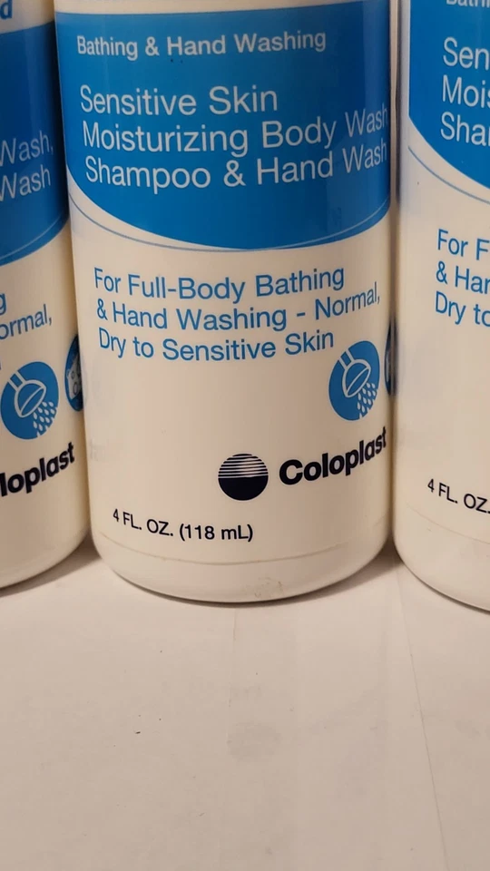 Lote de (3) Botellas de 4 OZ Coloplast Suave Lluvia Extra Suave Hidratante Lavado. 2J Foto 3 de 4
