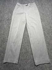 Talbots Pants Womens 8 Gray Stretch Dress Slacks Straight Leg Work Office Career