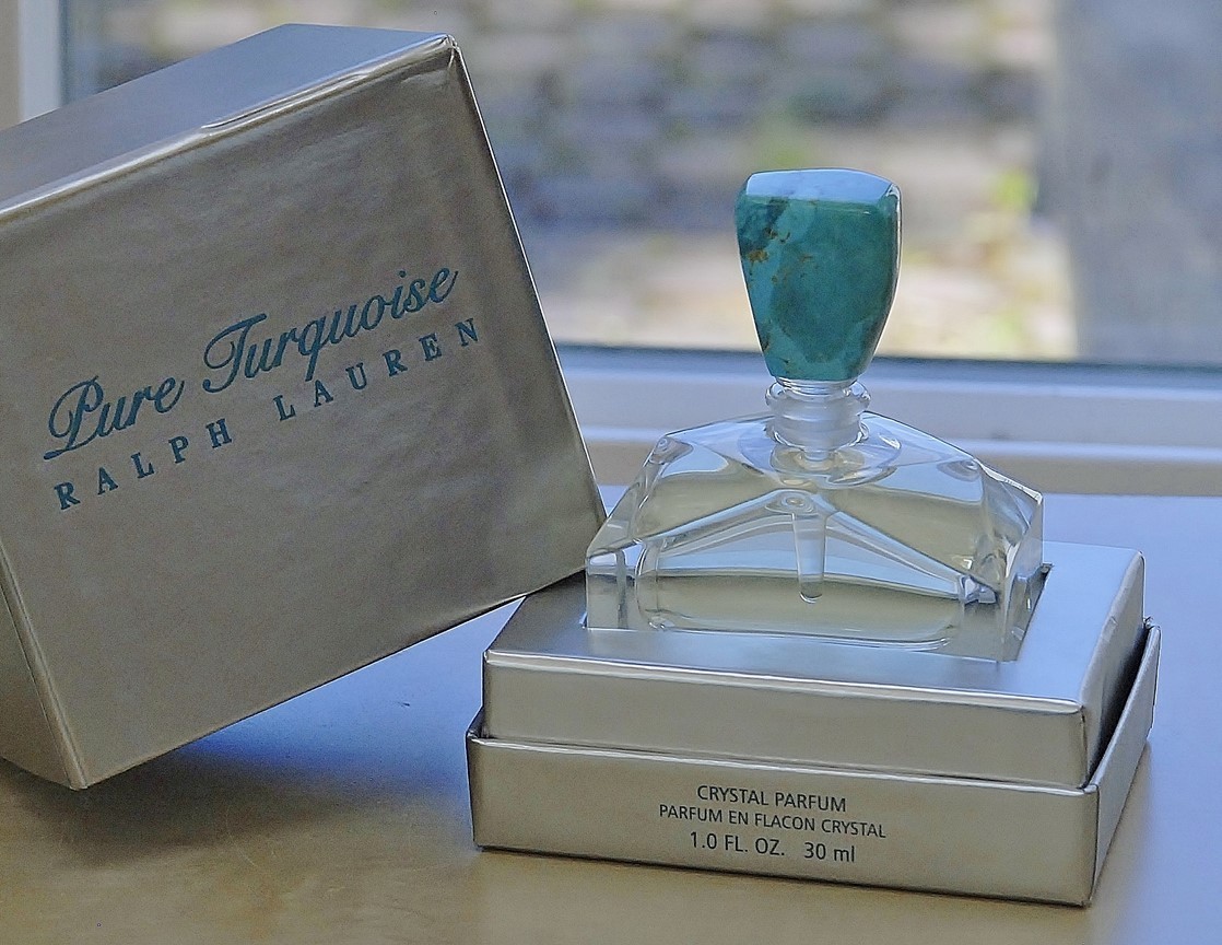 PURE TURQUOISE by RALPH LAUREN * PURE PARFUM 1 oz 30 ml CRYSTAL