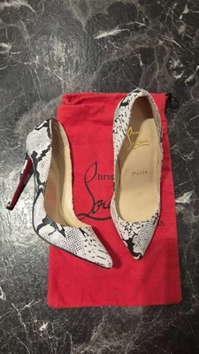 Christian Louboutin Escarpins Python So Kate - Photo 1/4