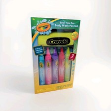Crayola Bath Time Fun Body Wash Pen Set Doodle on Lather Up Floral Scents
