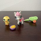 Littlest Pet Shop Walmart Excl CHICK lot #1096 HORSE #1097 Rare w/ accesories — photo 1