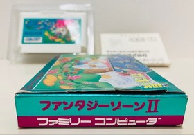 Famicom Fantasy Zone II Opa-Opa's Tears Retro Game with Card, Box Damage, Used