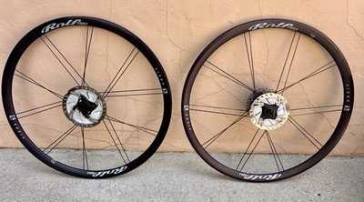 Black Rolf Prima Vigor Disc Brake Thru Axle  Cycling Rims: See Pics 