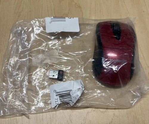 Logitech M525 Wireless Mouse, Red