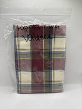 Longaberger Paprika Plaid Valance