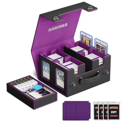#ad Commander Deck for with Handle Multi Deck Case with Large Dice Tray Fits 400... $69.79