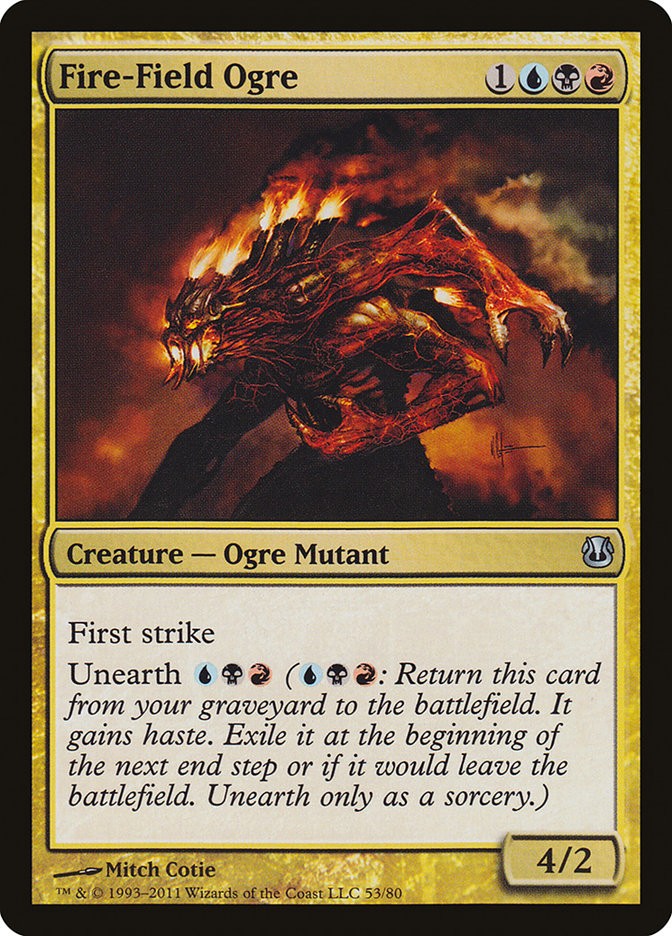 MTG Magic the Gathering Fire-Field Ogre (53/85) DD Ajani vs. Nicol Bolas LP