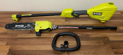 #ad #ad RYOBI Expand It 10quot; Universal Pole Saw Attachment RYPRN 40V MOTOR TESTED $84.99