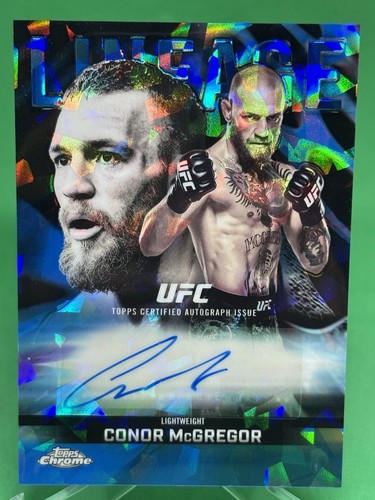 Conor McGregor 2026 Topps Chrome Sapphire UFC Chrome Lineage Autograph
