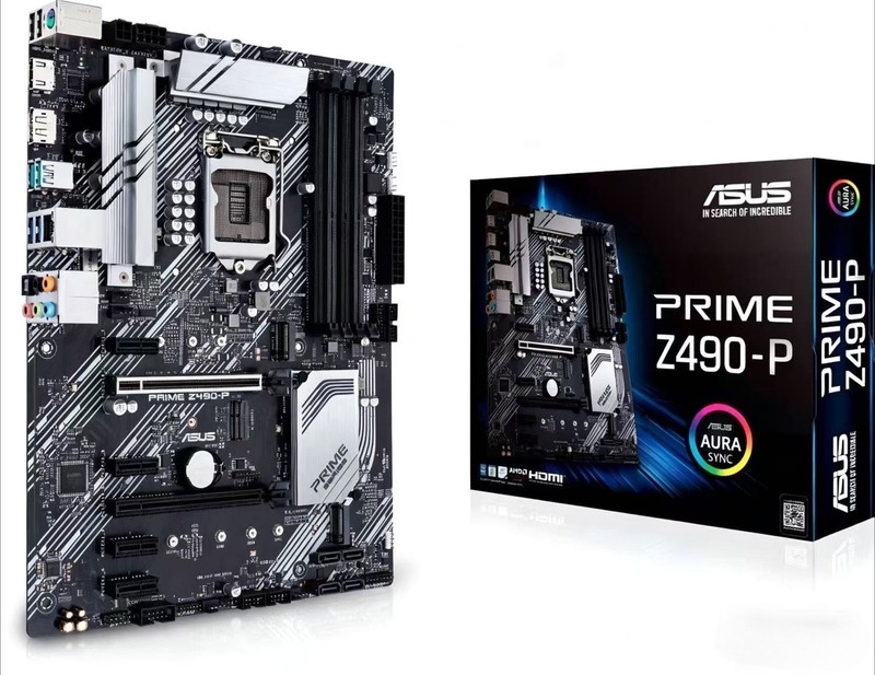 Intel Z490 Asus PRIME Z490-P motherboard LGA 1200 ddr4 ATX Dual M.2 Usb 3.2 Hdmi