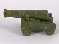Cast Bronze or Brass Toy Cannon Figurine