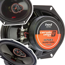4x Cerwin Vega H7683 720W Max 6" x 8" 3-Way Coaxial Car Speakers  HED Series