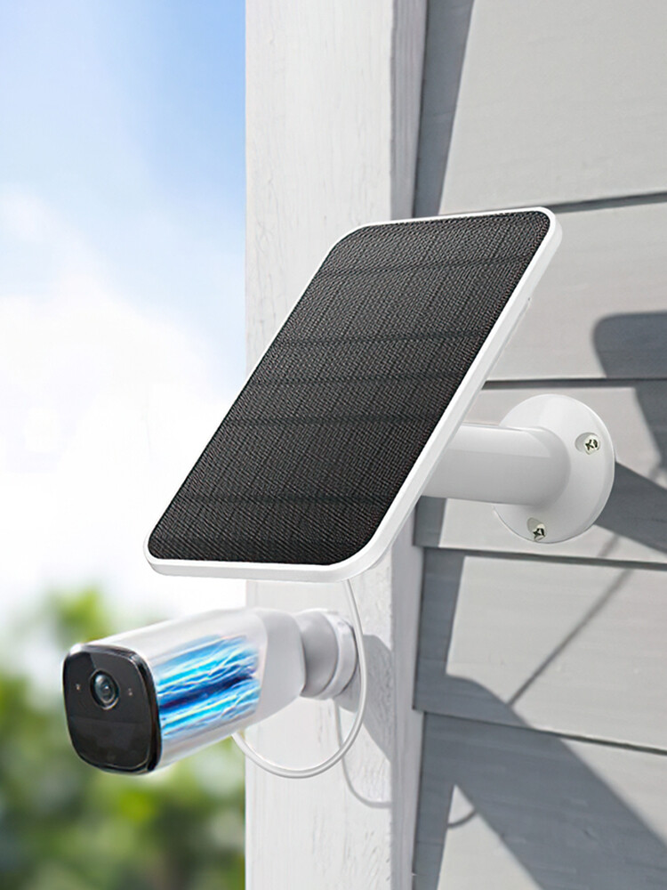 Pannello Solare 4W 5V Con Cavo Micro-USB Per Eufy Eufycam Cam E/2C/2/2 Pro – Alimentatore A Muro