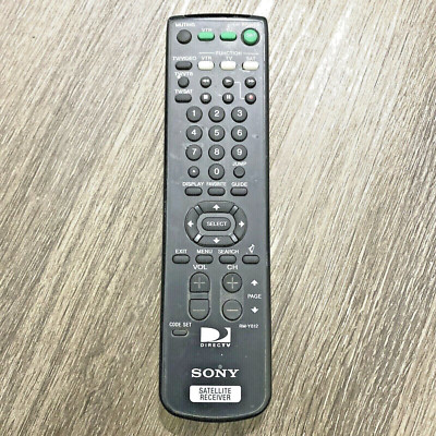 SONY Direct TV Video VTR Combo Digital Satellite Receiver Remote Control Black