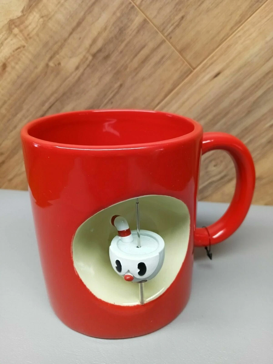 Cuphead 2018 Coffee Mug Spinner Red Large Just Funky Cup 4-1/2 tall Unused