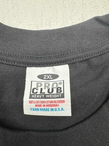 Pro Club 3 Pack Black Short Sleeve Heavy Weight Shirts Mens size 2XL - Picture 3 of 6