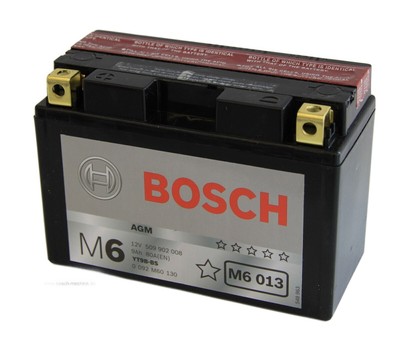 Motorradbatterie Bosch M6 12V 8Ah   0092M60130  M6 013