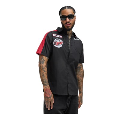 Dodge SRT Mechanic Button Down Work Crew Pit Shirt Black Men's XXL