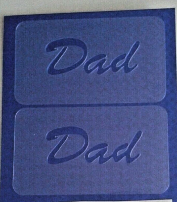 DAZZLE GLITTER TATTOOS 2 x Papa Wort Schminken Schablonen mehrfach wiederverwendbar Vatertag Geschenk