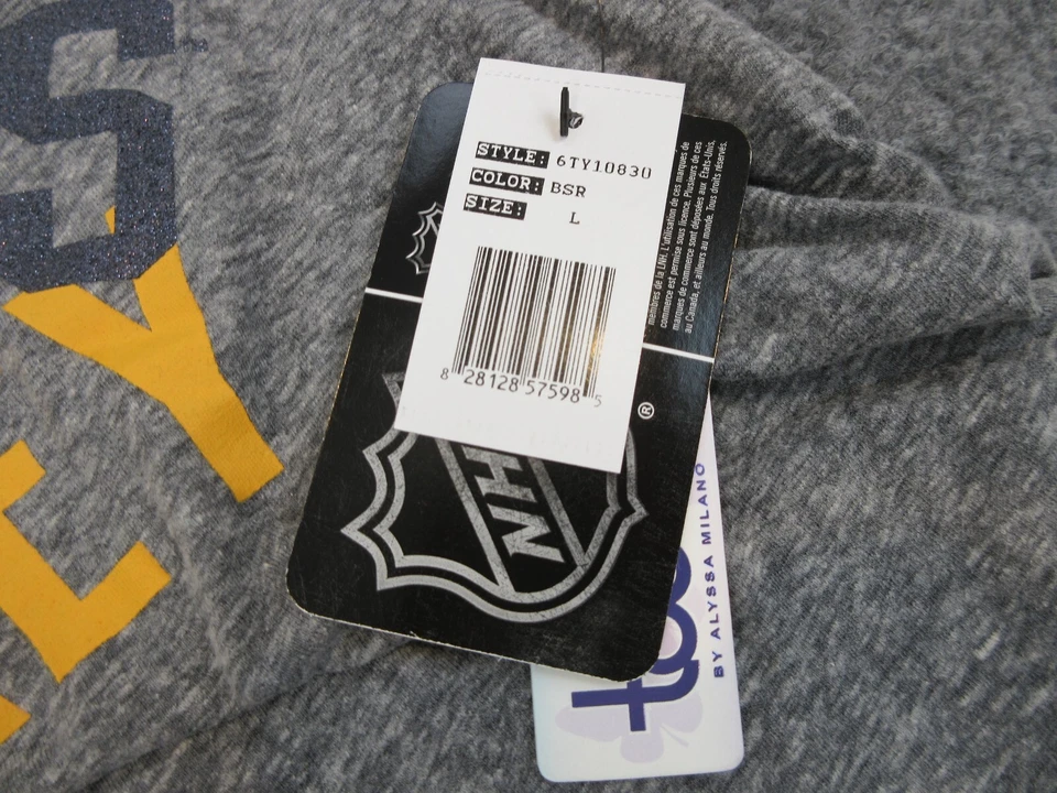 Buffalo Sabers Shirt Womens Adult Large Gray Logo Casual Maternity NHL Hockey - Image 4 of 4