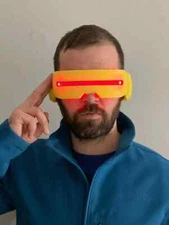 Cyclops Visor – 3D Printed - LED Light-Up X-Men Cosplay Accessory |