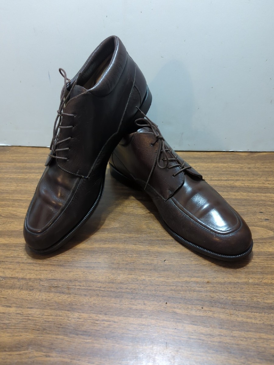 ① Mezlan Enzo Ankle Boots 43479 -404 Dark Brown Hand Made 13/M/Made