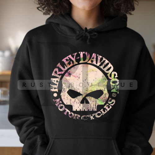 Harley Sweatshirt Harley Crewneck Harley Pull Over Hoodie