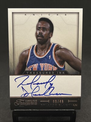 2013 Panini Timeless Treasures Treasured Ink Silver /49Rolando Blackman #14 Auto
