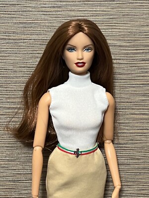 2005 Ferrari Barbie. Preowned. Bodyswapped. Articulated. Rerooted
