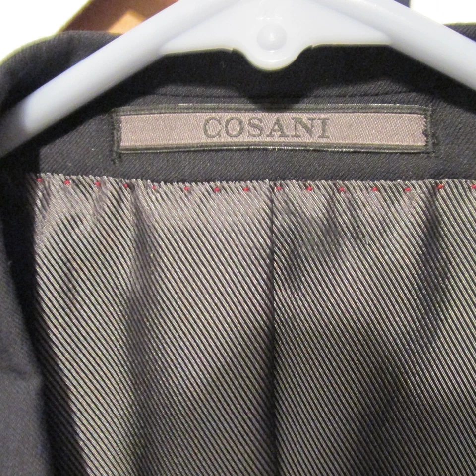 Куртка деловая официальная мужская Giorgio Cosani черная размер 46 обычный кашемир шерсть - Изображение 3 из 4