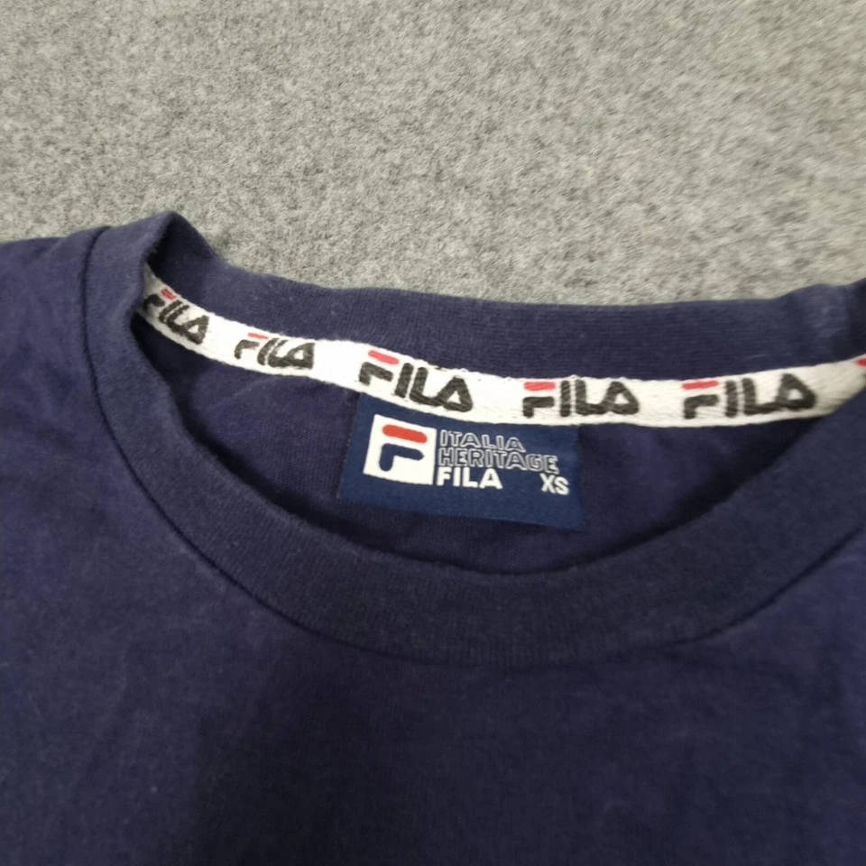 Camisa Fila Mujer XSMALL Roja Algodón Informal Camiseta Manga Corta Talla XS Foto 3 de 4