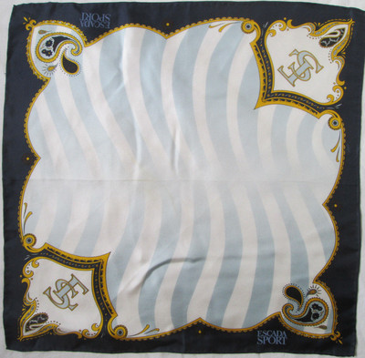 -Authentischer Halstuch ESCADA Seide TBEG Vintage Schal 46 x 46 cm