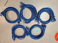 10x Booted 3 Foot Long Ethernet Blue CAT 5 Patch Cable