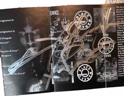 X-Raided X-Ology Best Of Authentic Autographed Cassette Cover Rap