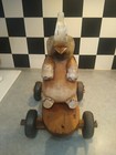 Vintage Hand Carved Folk Art Wooden Elephant Without Tusks Figurine — photo 4