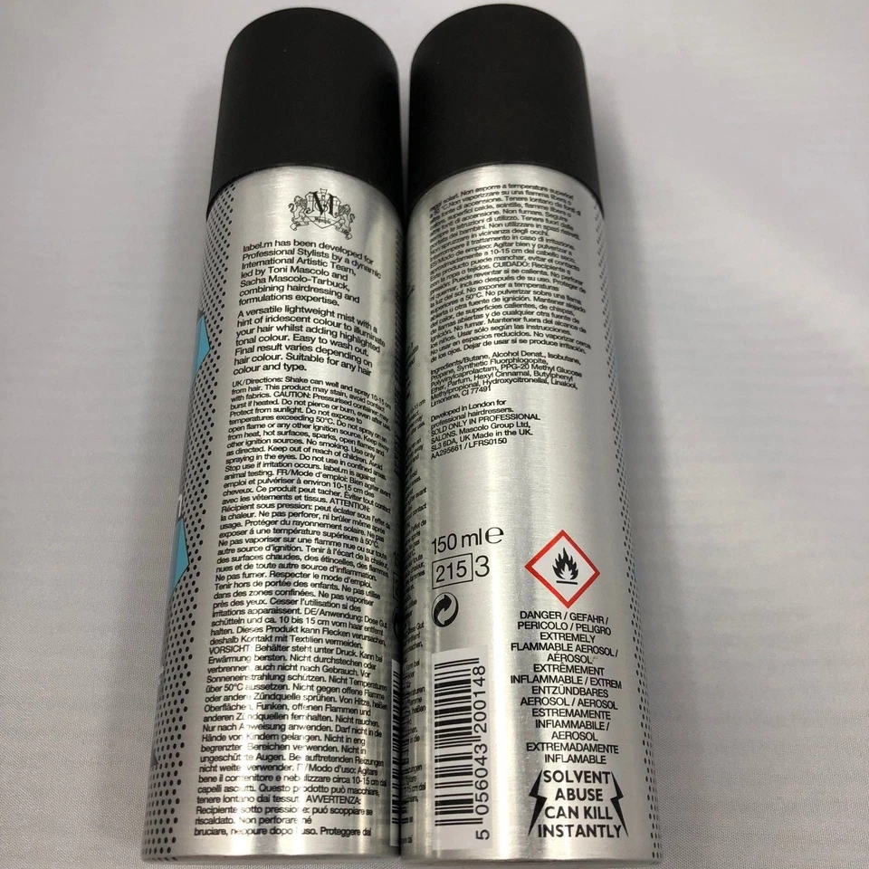 label.m RED Highlighting Toner 150ml - 2 Pack Set - Subtle Instant Color Change - Image 3 of 3