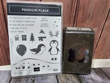 Stampin' UP! PENGUIN PLACE Stamp Set & PENGUIN BUILDER PUNCH Be Chill Be Merry