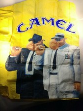 Vintage Camel Cigarettes Yellow Tyvek Light Zipper Jacket XL 90 s Joe Camel Coat