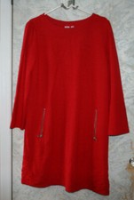 NWT GAP A line dress.Size Large.Hot red.Long sleeves.Stretch.Zippered pockets.