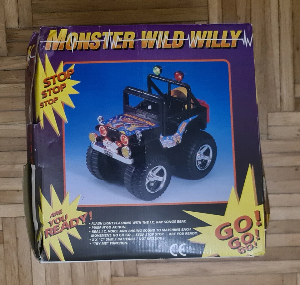 Monster WILD WILLY JEEP Cheng Ching Toys battery operated NOS UNTESTED - Image 4 of 4