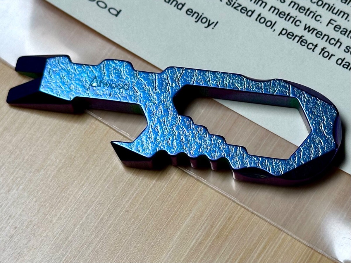 小物 Peter Atwood Timascus Hangman Peter Atwood anodized titanium HANGMAN, STAMPED w/ 🪰🌙 | eBay