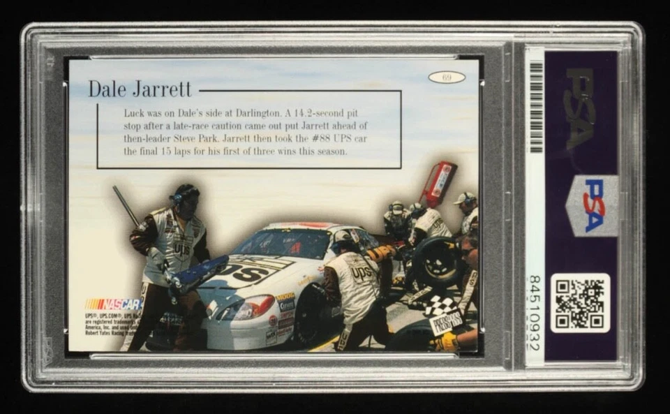 Dale Jarrett Signed 2001 Press Pass Stealth #69 SST (PSA) - A - Image 2 of 2