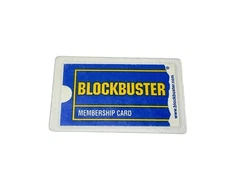 Vintage 90’s Blockbuster Membership Card Laminated 1998 Issued 2001