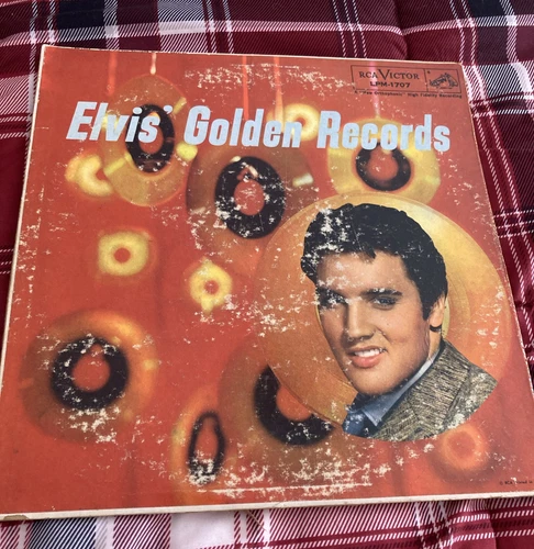 Elvis Presley LP, Elvis' Golden Records, RCA LPM-1707 Record Vintage Record