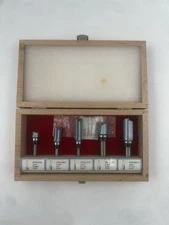 KEENTECH Router Bits Set Of 5 In Wooden Box