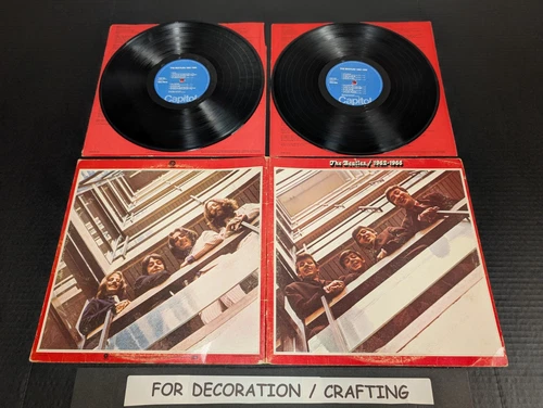 FOR DECOR: The Beatles 1962-1966 Red Album - 1973 Rock Double LP  Not For Play